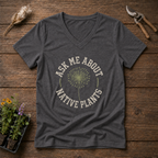 Native Plant Questions V-Neck Tee