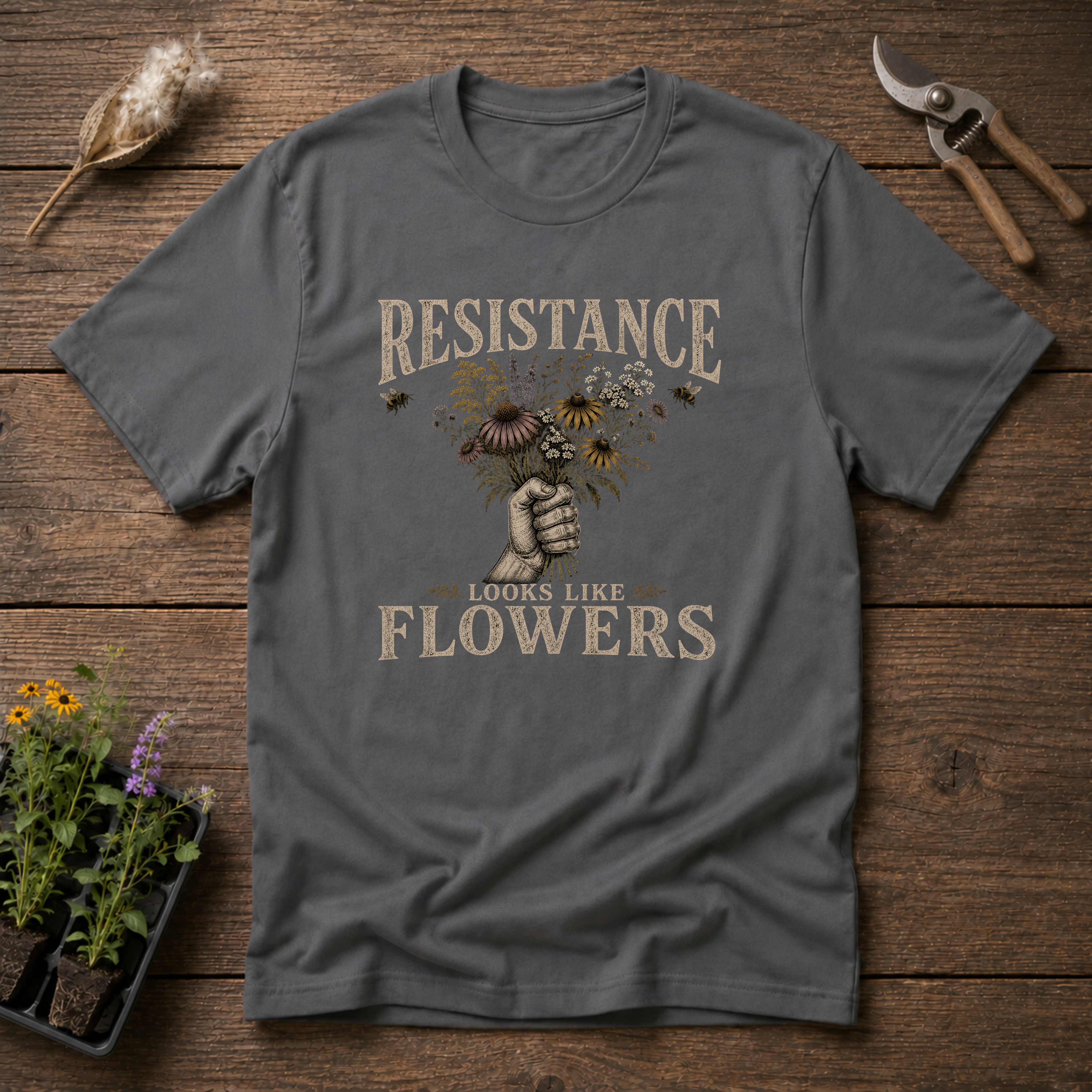 Resistance Looks Like Flowers T-Shirt