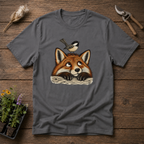 Fox & Songbird T-Shirt in Charcoal