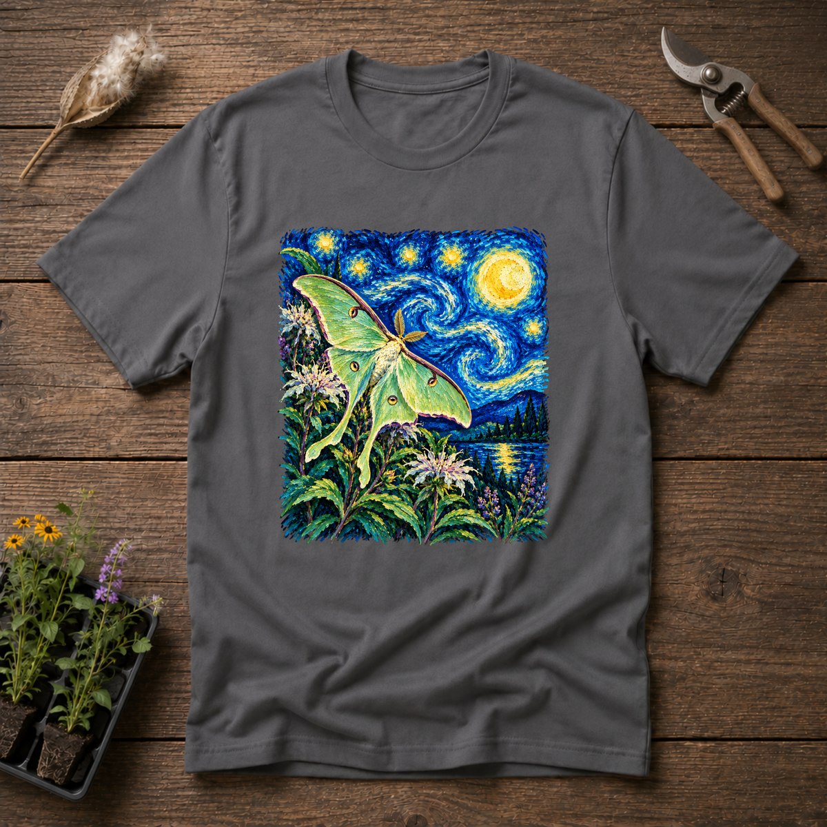 Luna Moth Moon T-Shirt