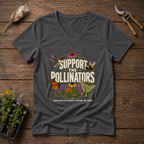 Support The Pollinators V-Neck Tee