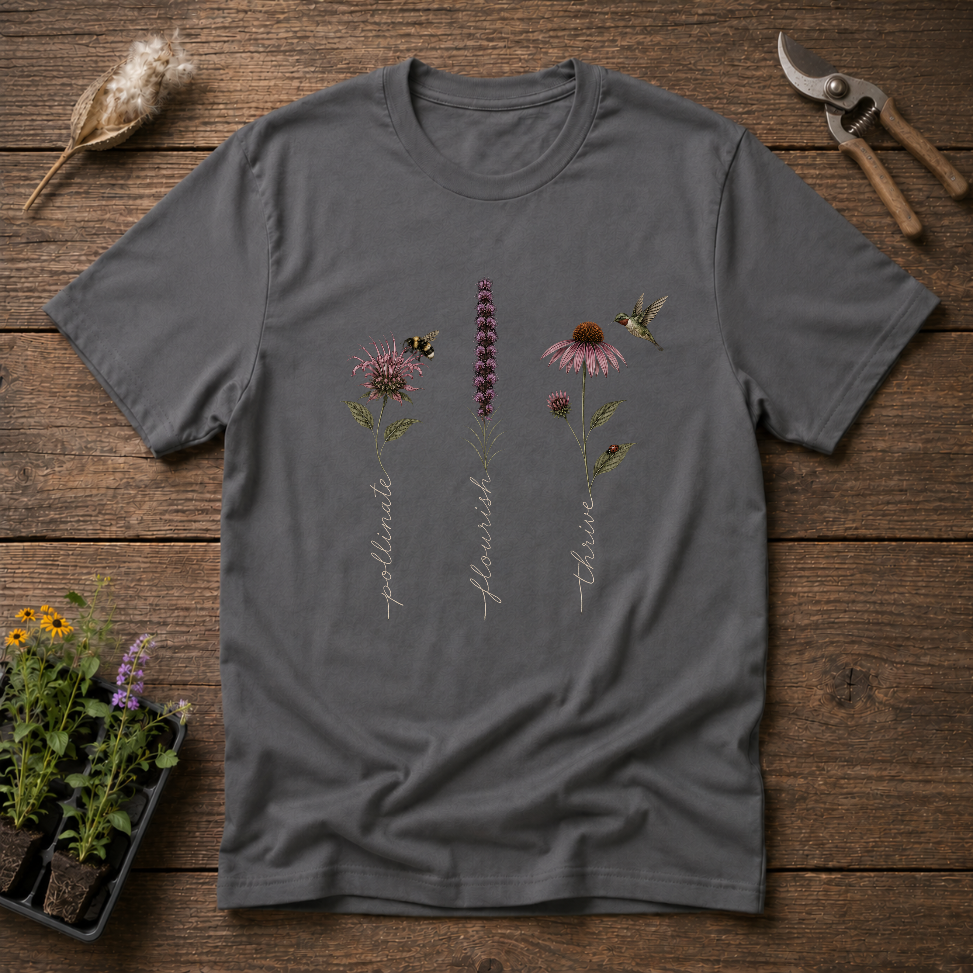 Pollinate Flourish Thrive T-Shirt