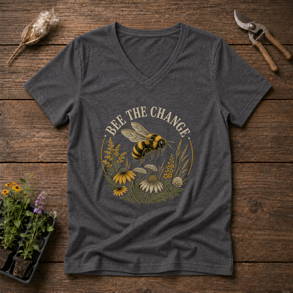 Bee The Change V-Neck Tee