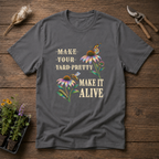Yard Alive T-Shirt in Charcoal