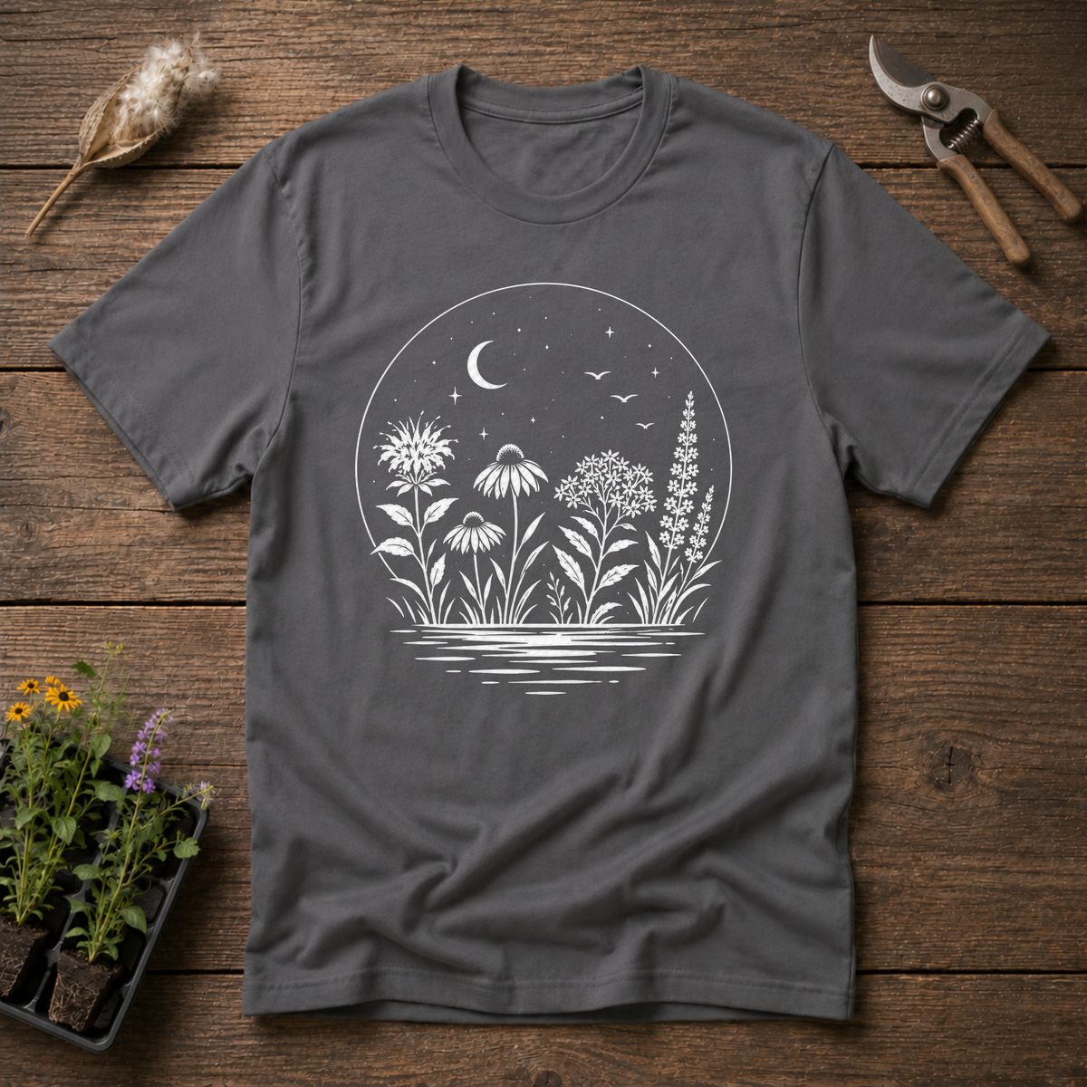 Moonlit Wildflowers T-Shirt