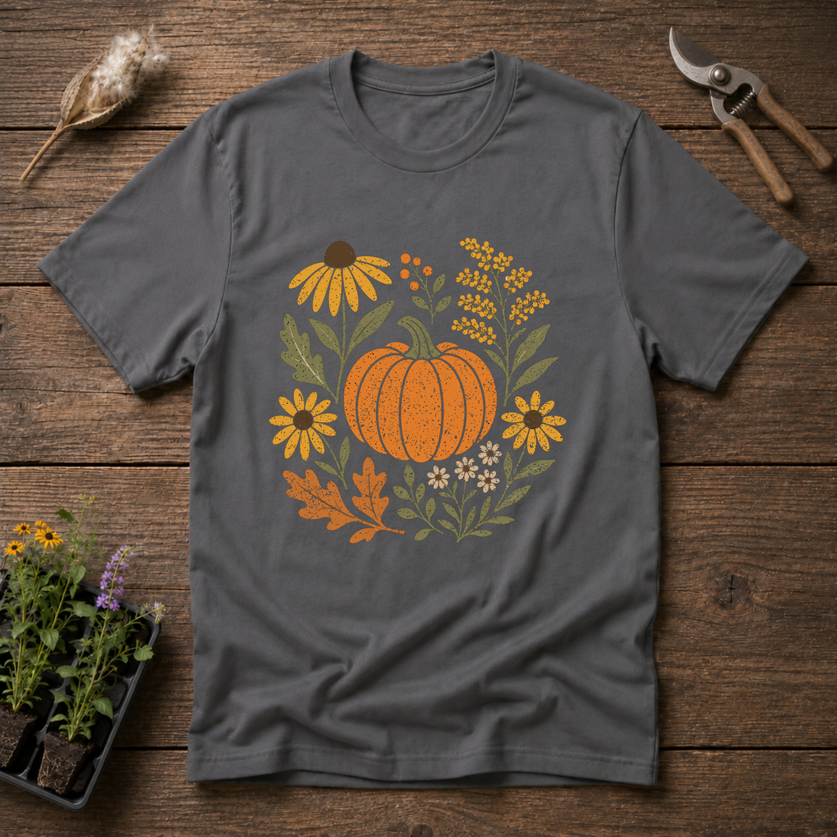 Vintage Autumn Wildflowers T-Shirt