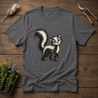 Scribble Skunk T-Shirt in Charcoal
