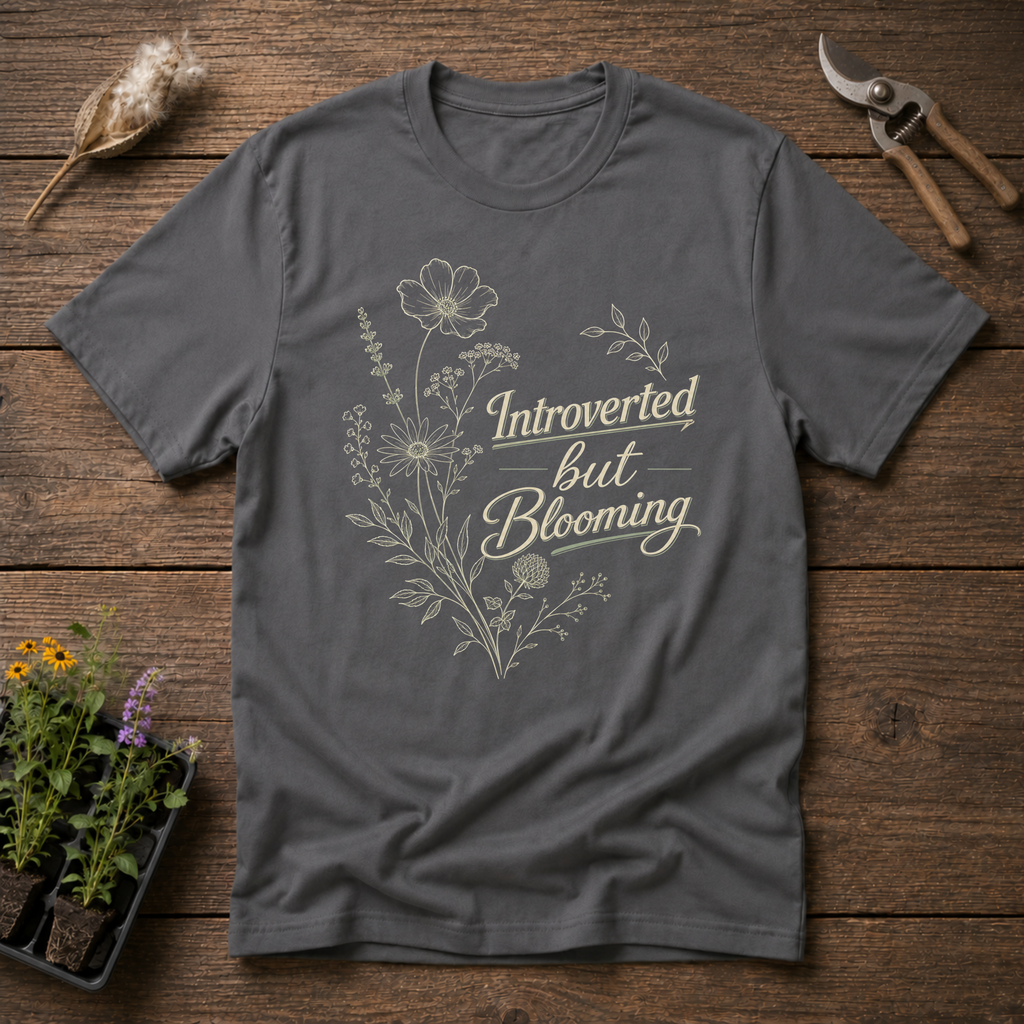 Introverted By Blooming T-Shirt
