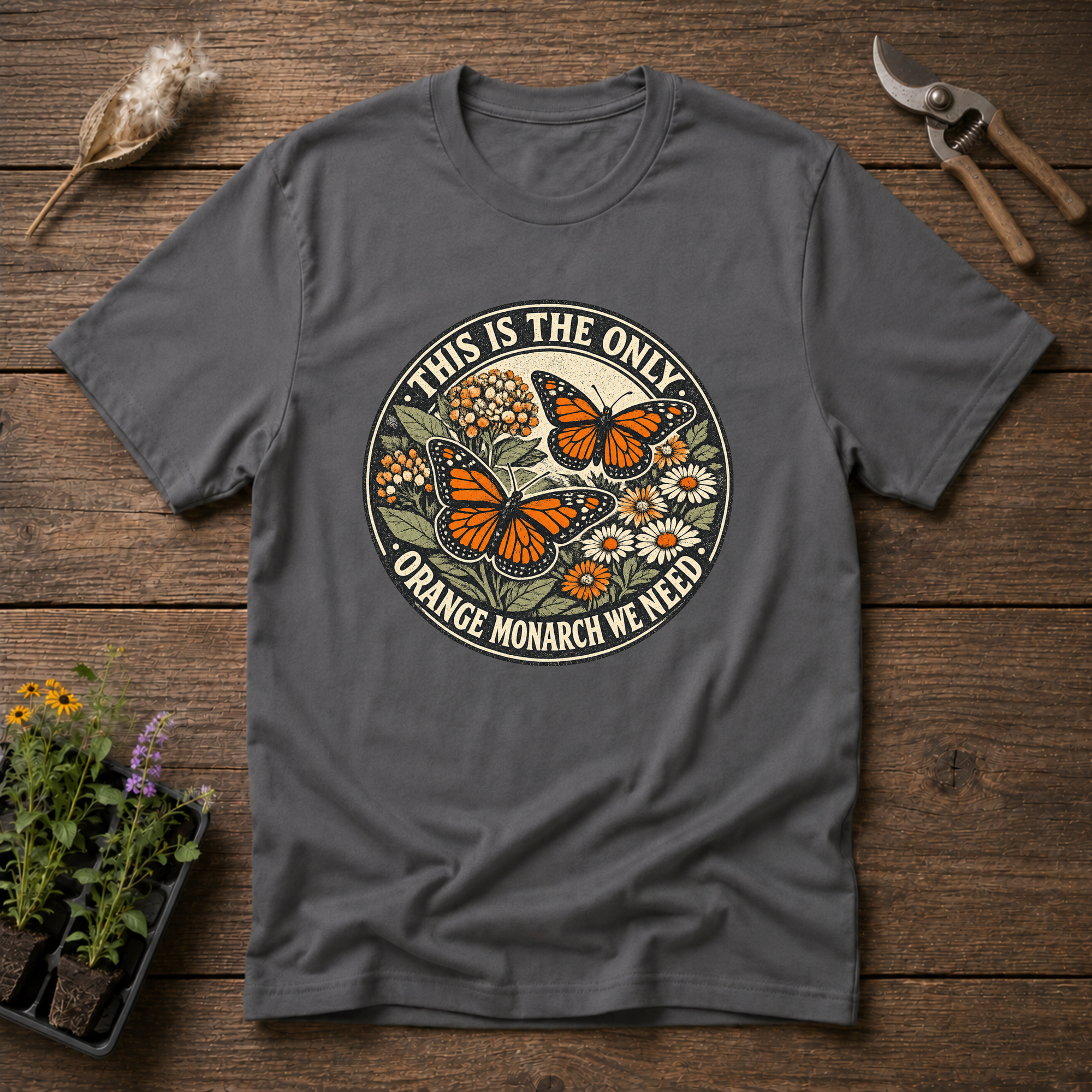 Orange Monarch Only T-Shirt