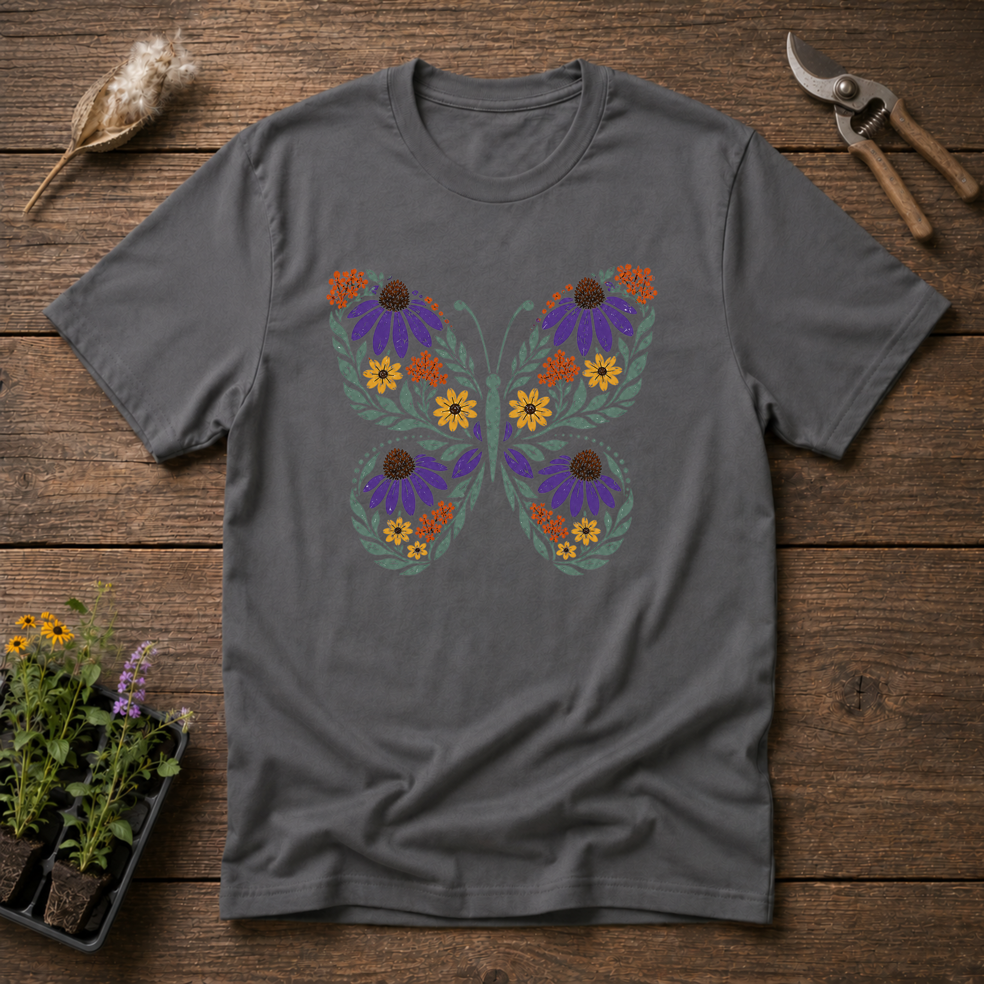 Butterfly Wildflowers T-Shirt