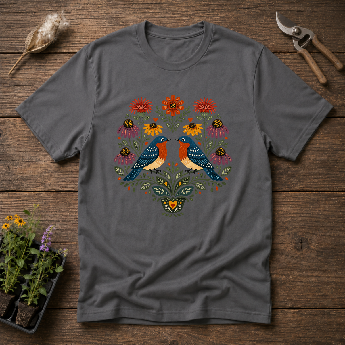 Folk Birds T-Shirt