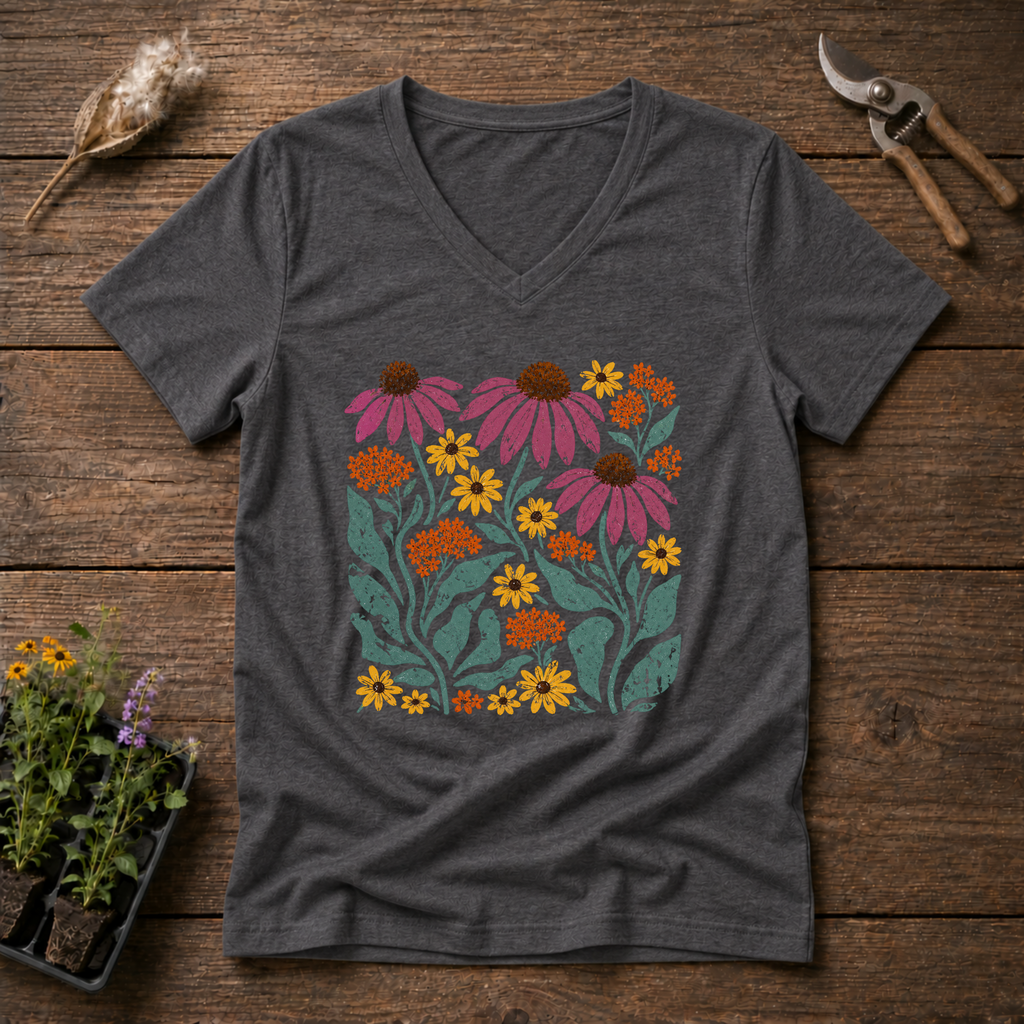 Wildflowers V-Neck Tee
