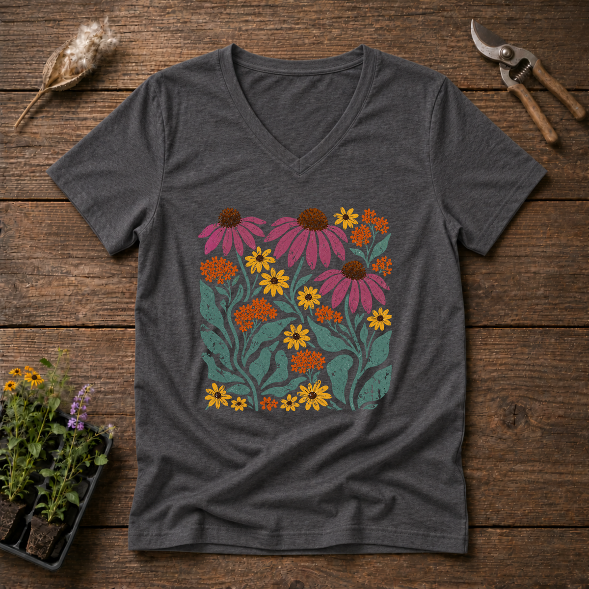 Wildflowers V-Neck Tee