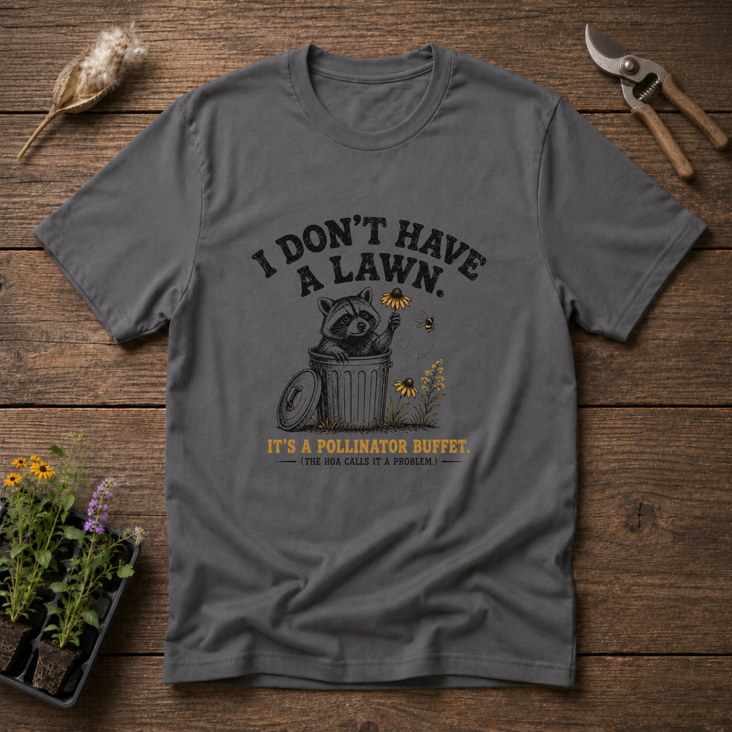 I Don't Have A Lawn, It's A Pollinator Buffet T-Shirt