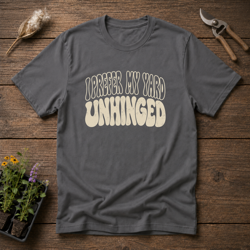 Unhinged Yard T-Shirt in Charcoal