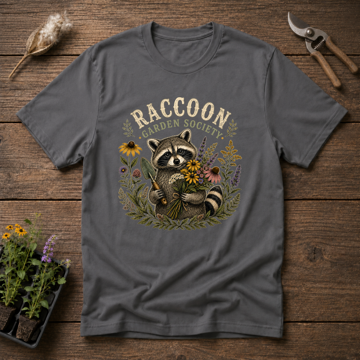 Raccoon Garden Society T-Shirt