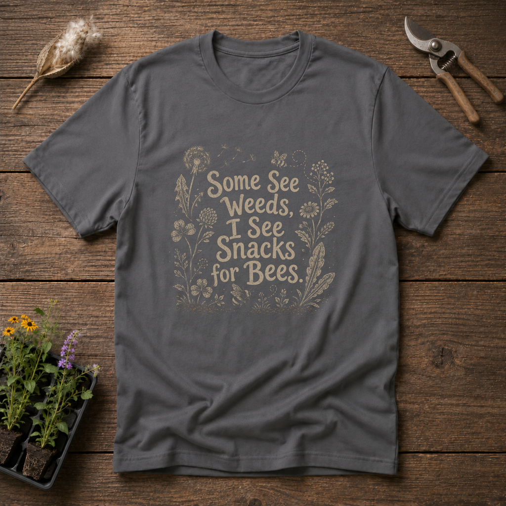Some See Weeds I See Snacks For Bees T-Shirt