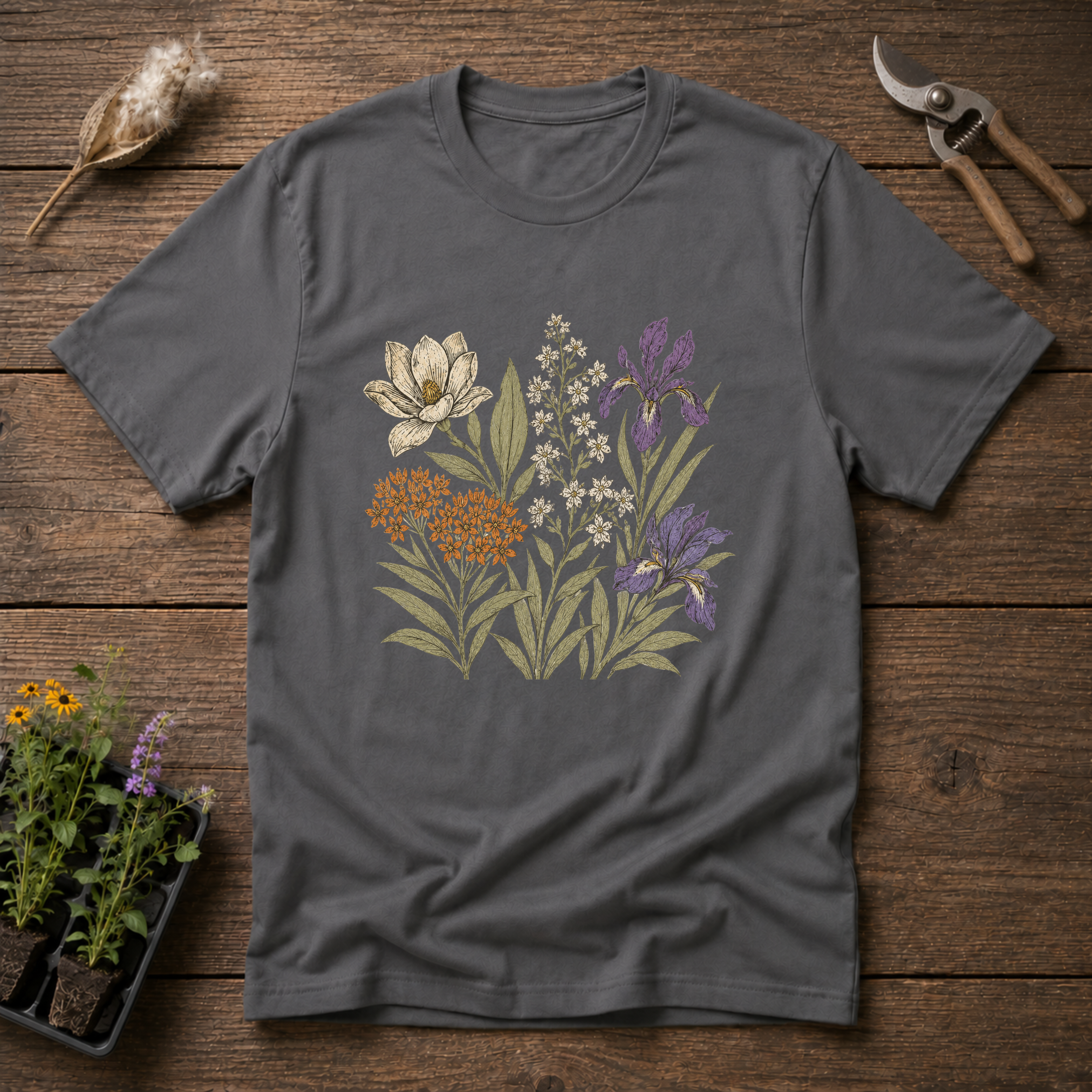 Woodland Wildflower Bouquet T-Shirt