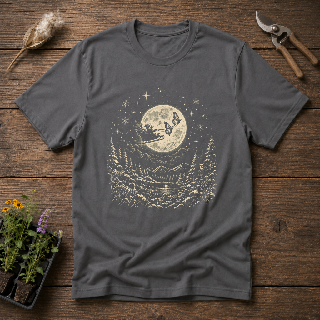 Moonlight Monarch Express T-Shirt in Charcoal