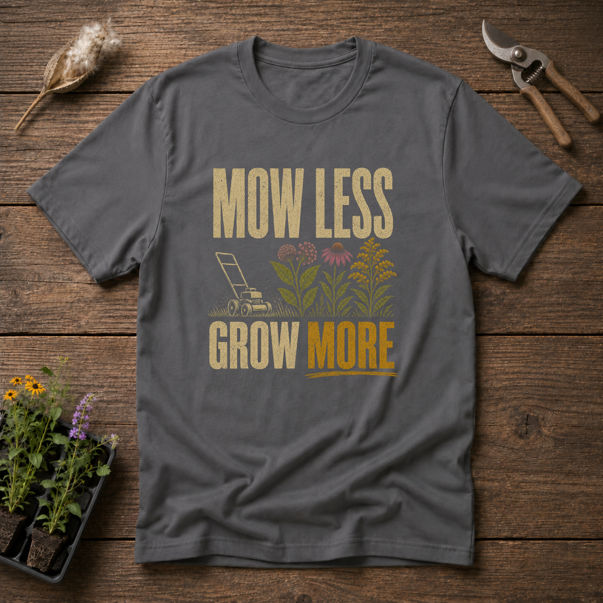 Mow Less Grow T-Shirt