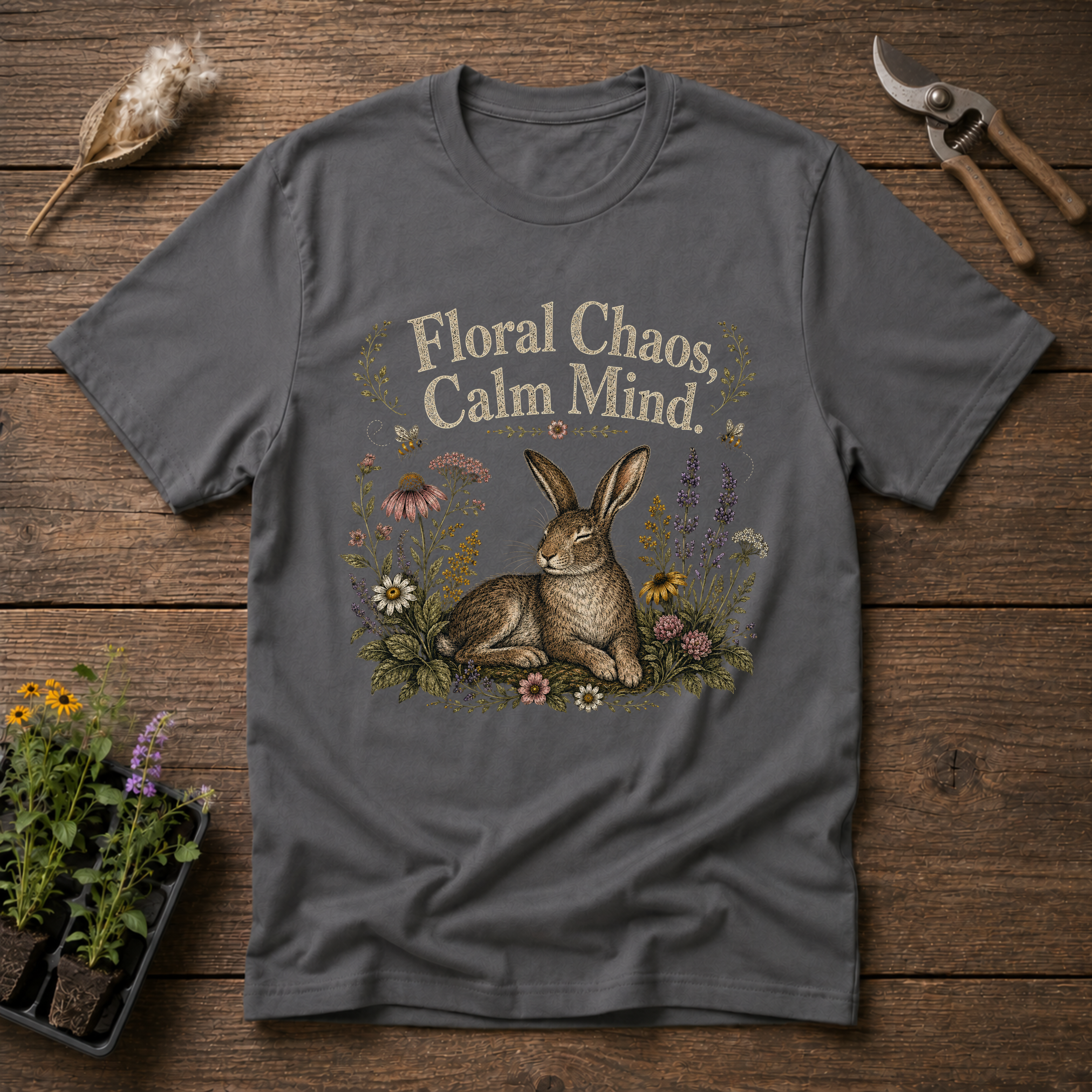 Floral Chaos Calm Mind T-Shirt