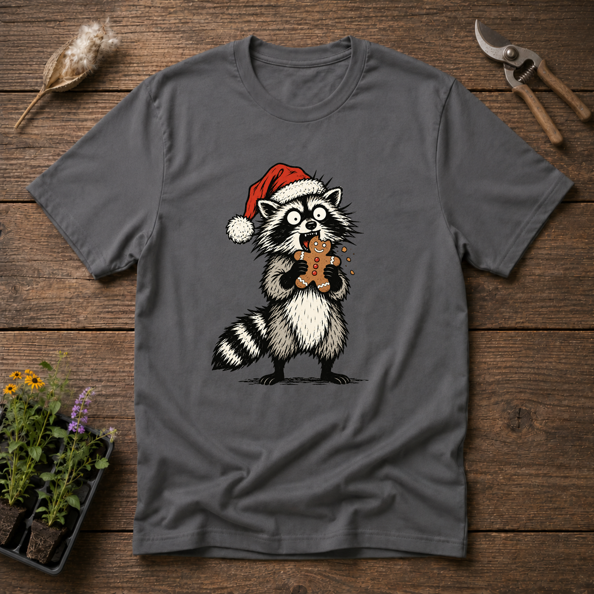 Gingerbread Bandit T-Shirt in Charcoal