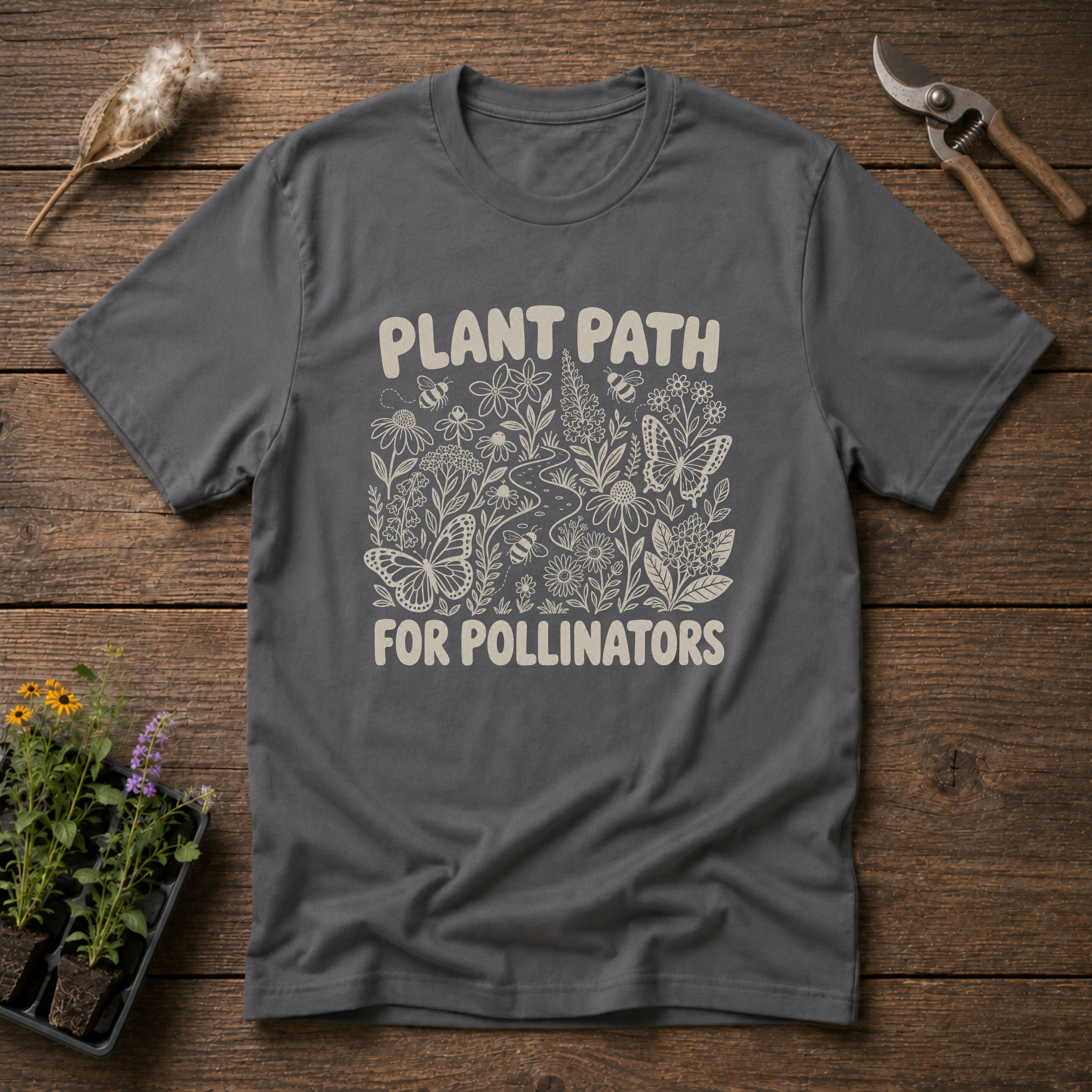Plant Path For Pollinators T-Shirt