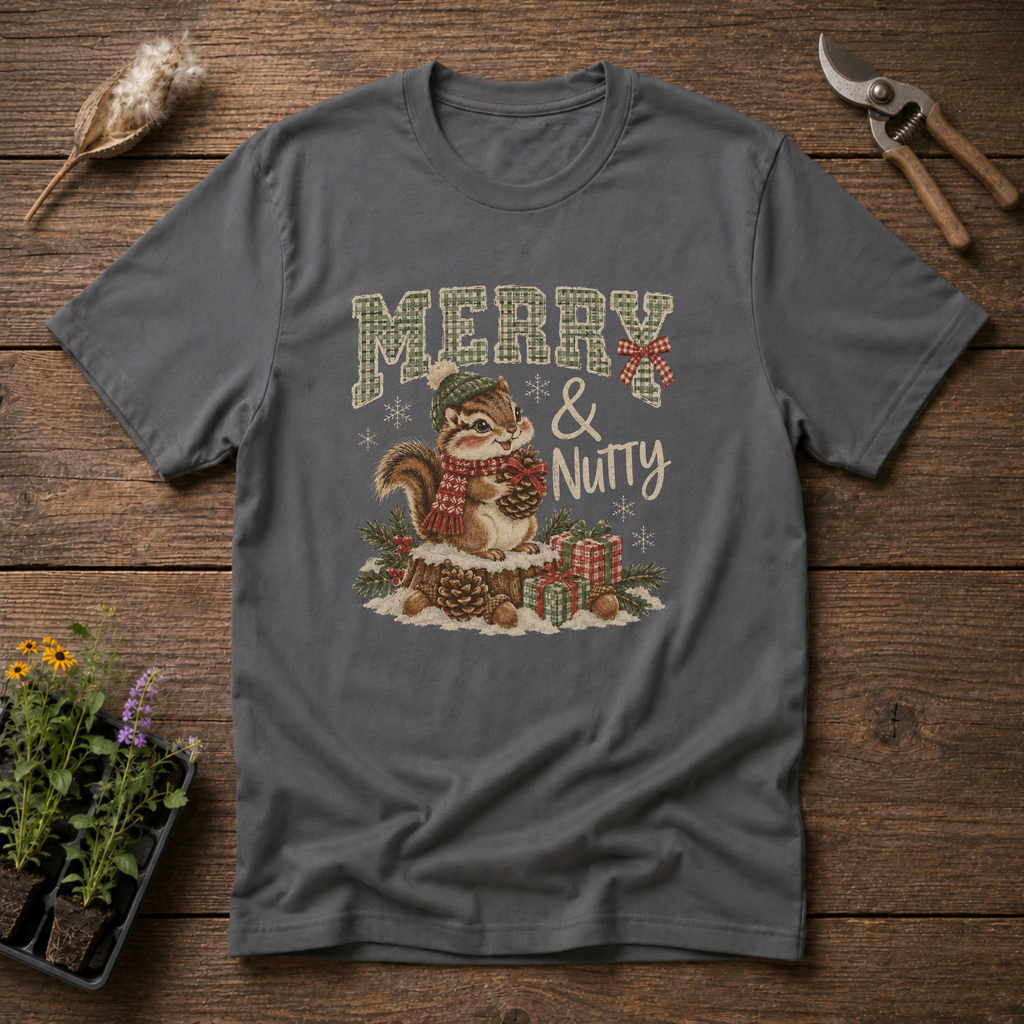 Merry & Nutty T-Shirt in Charcoal