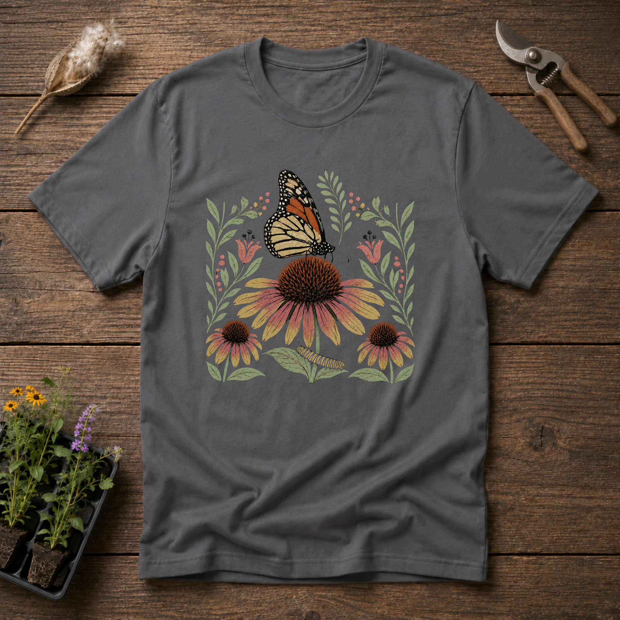 Monarch & Coneflower T-Shirt