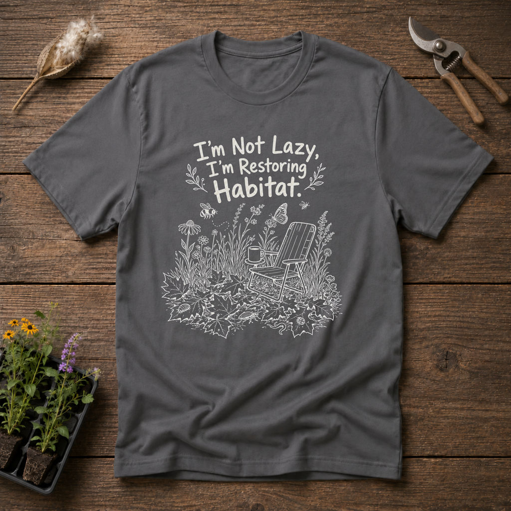 I'm Not Lazy I'm Restoring Habitat T-Shirt