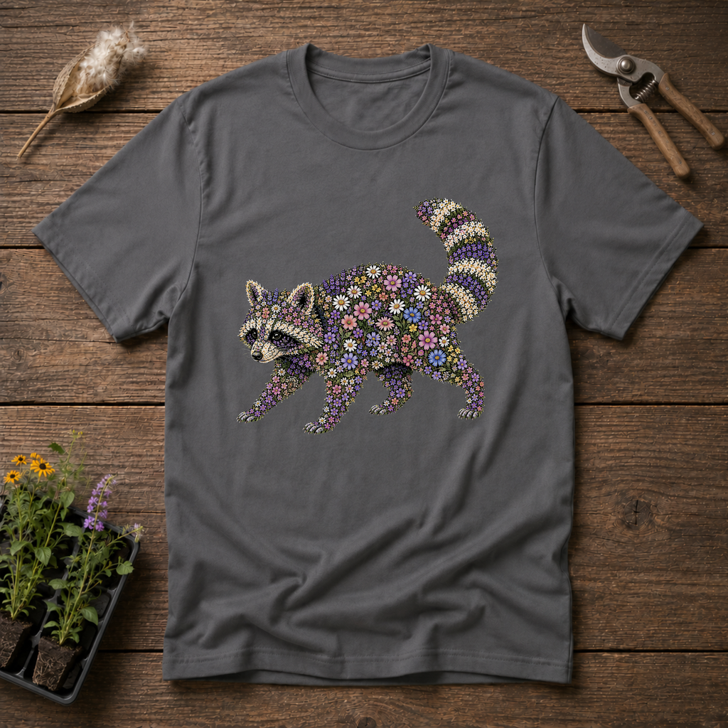 Wildflower Raccoon T-Shirt