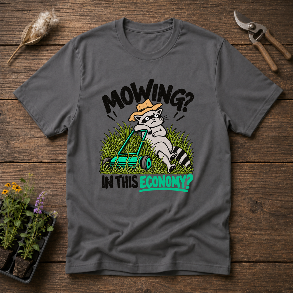 Mowing Economy T-Shirt in Charcoal