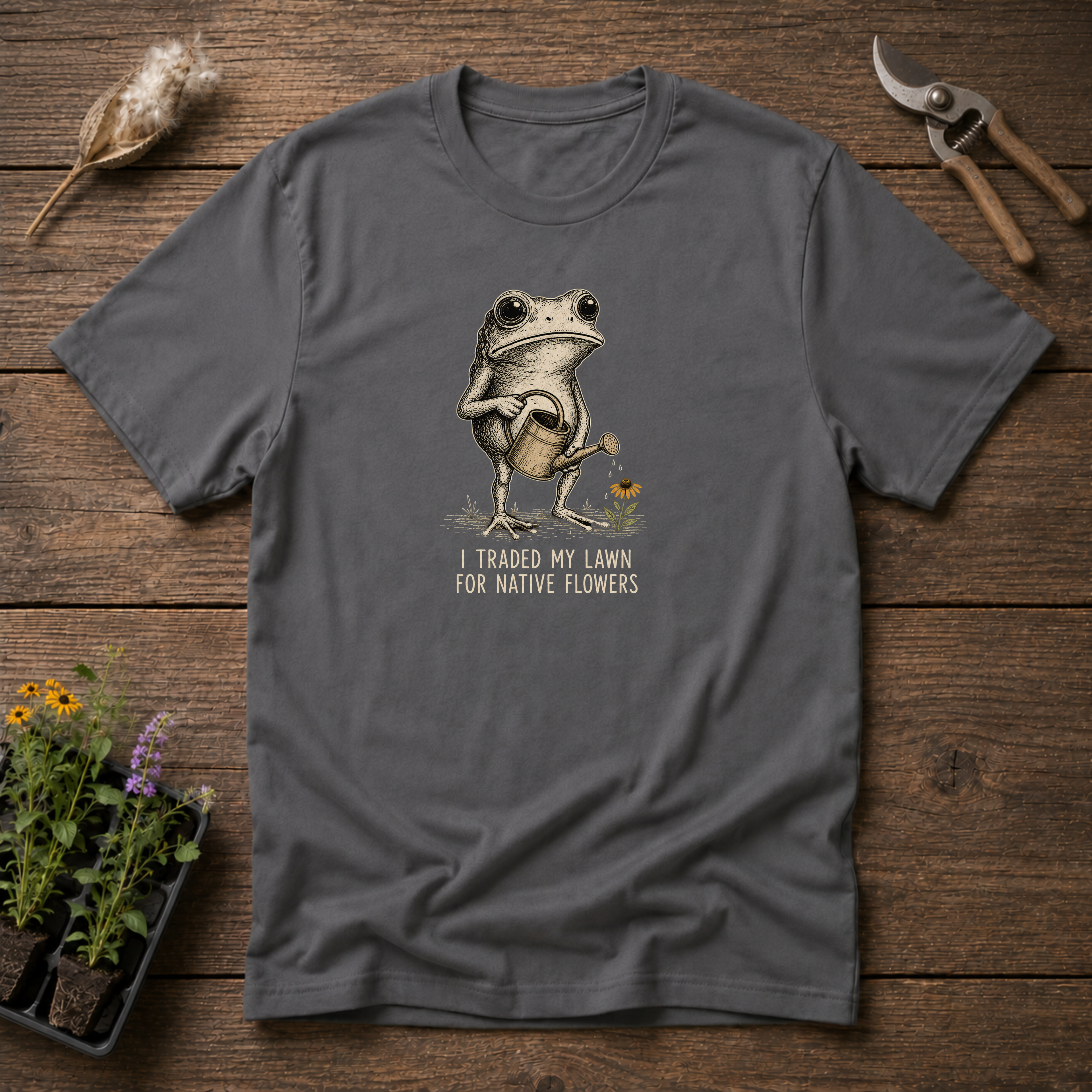 I Traded My Lawn For Native Flowers T-Shirt