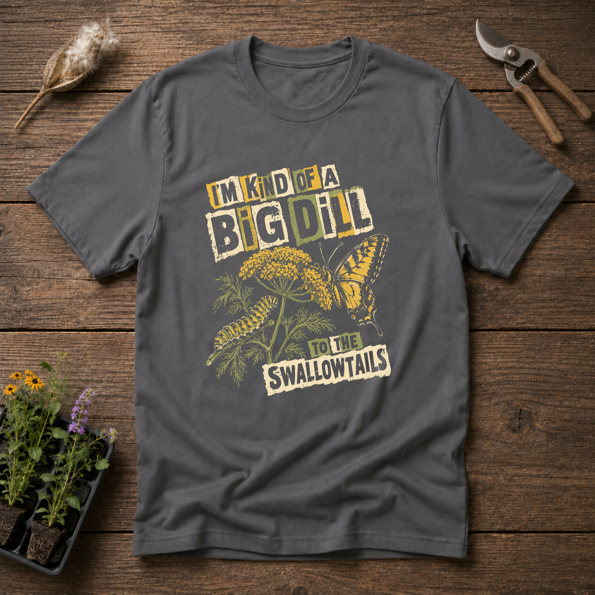 Big Dill T-Shirt in Charcoal