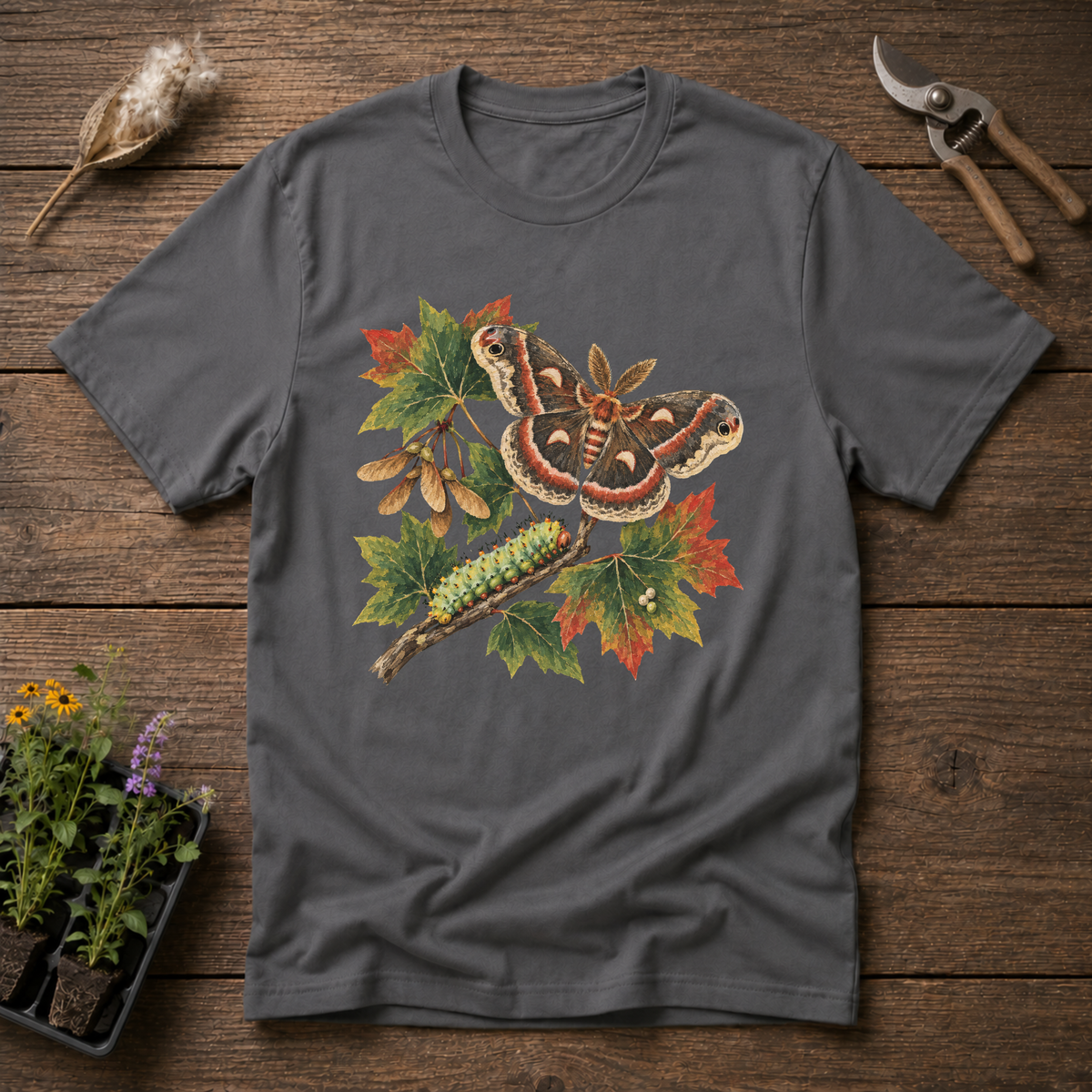 Cecropia Moth Maple T-Shirt