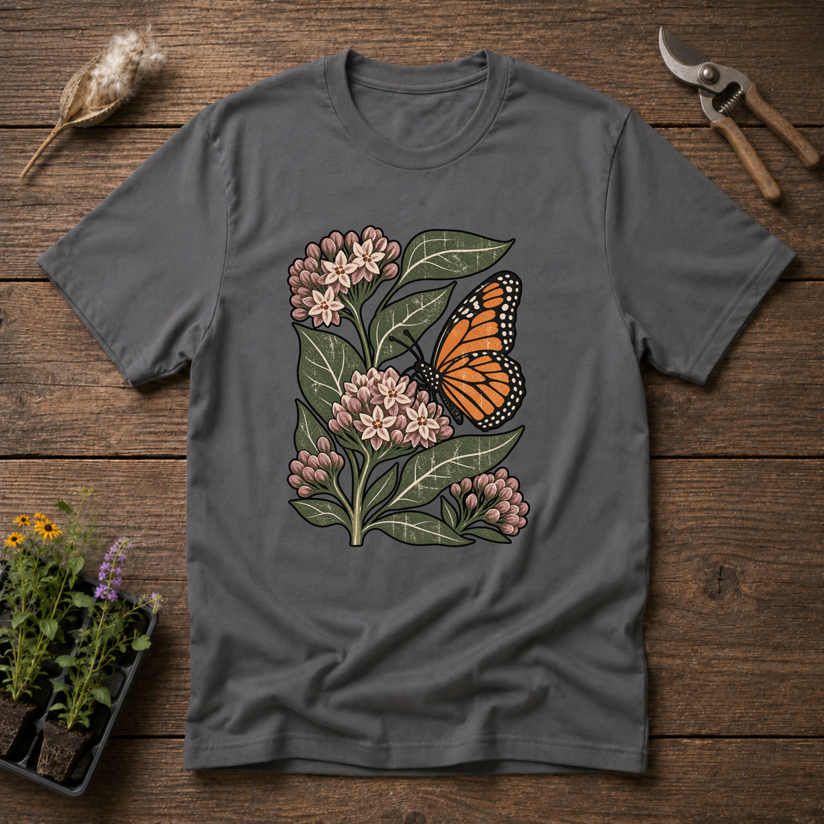 Monarch Milkweed Blooms T-Shirt