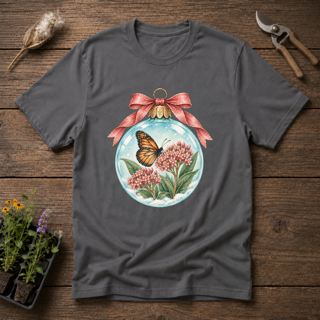 Monarch Winter Magic T-Shirt in Charcoal