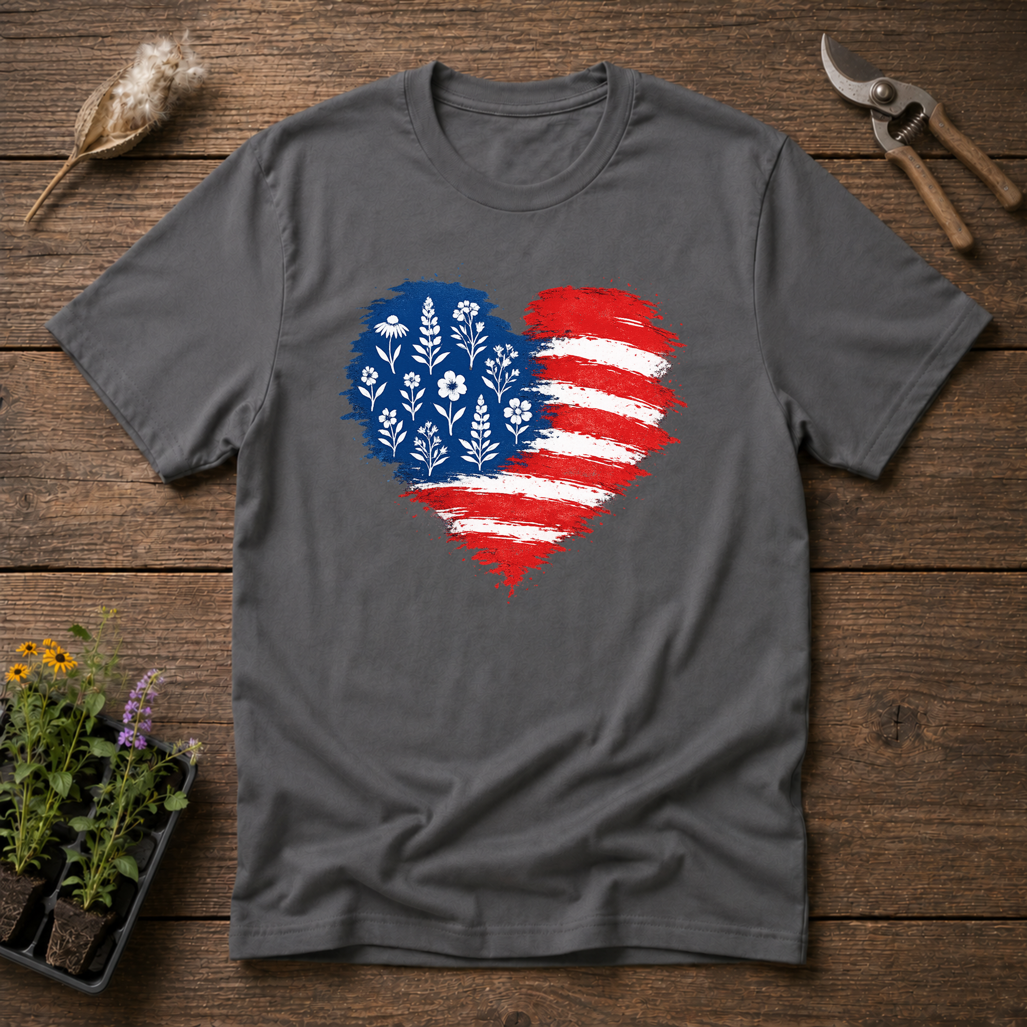 Native Plants Flag T-Shirt