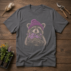 Cozy Aster Bear T-Shirt in Charcoal
