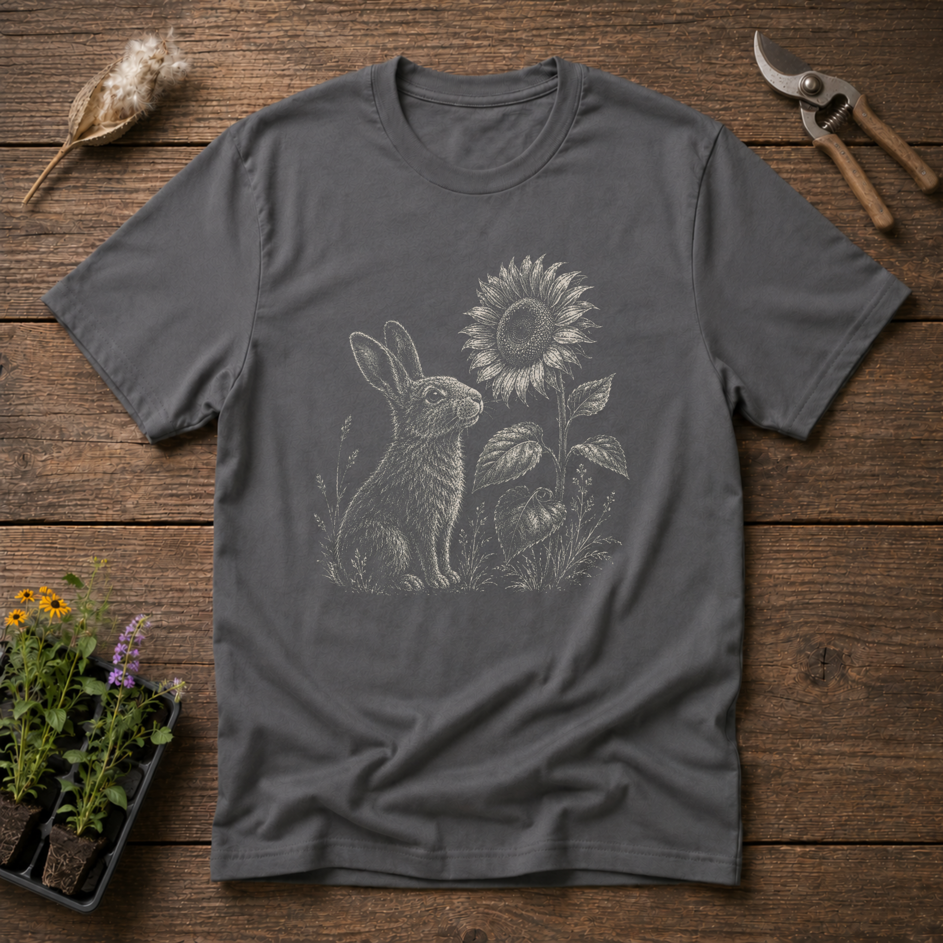 Bunny & Sunflower T-Shirt