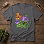Great Spangled Fritillary T-Shirt in Charcoal