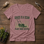 Turf Scam V-Neck Tee in Mauve