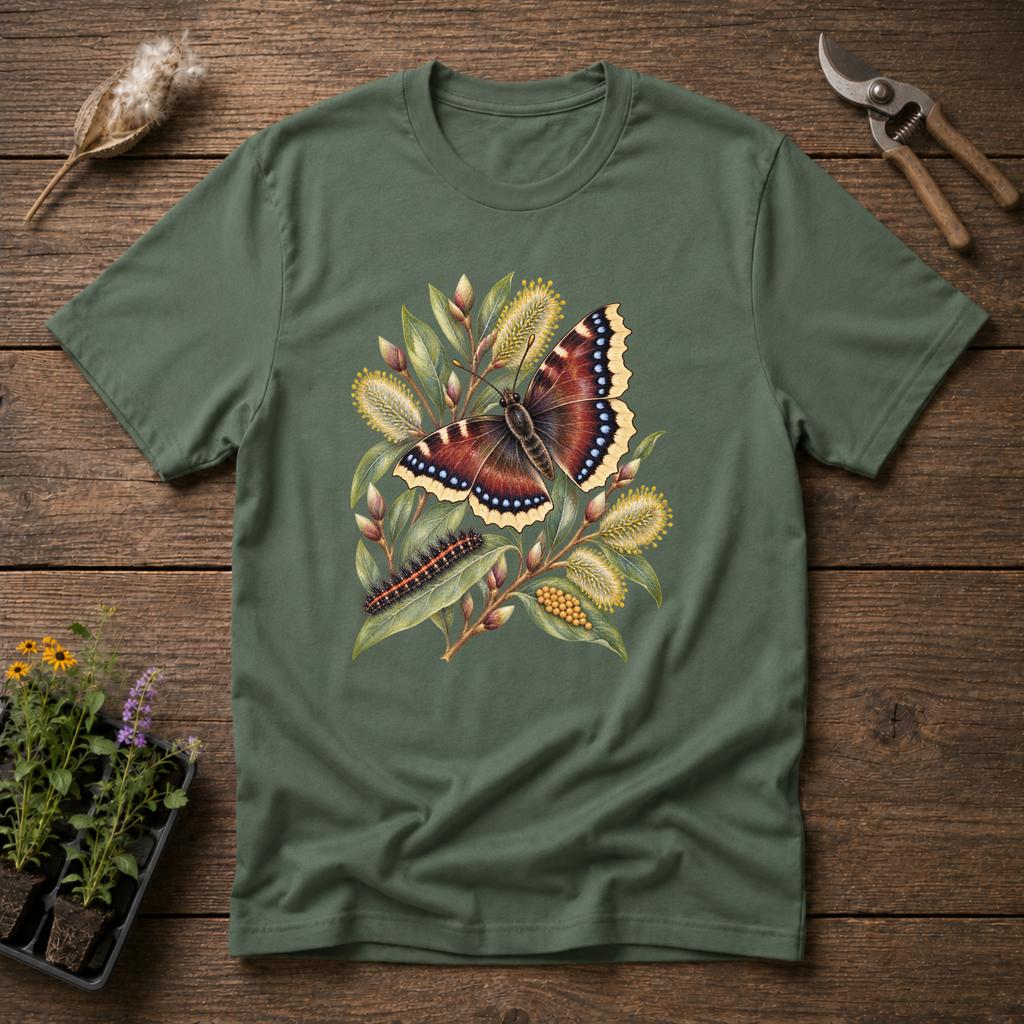 Mourning Cloak T-Shirt in Military Green