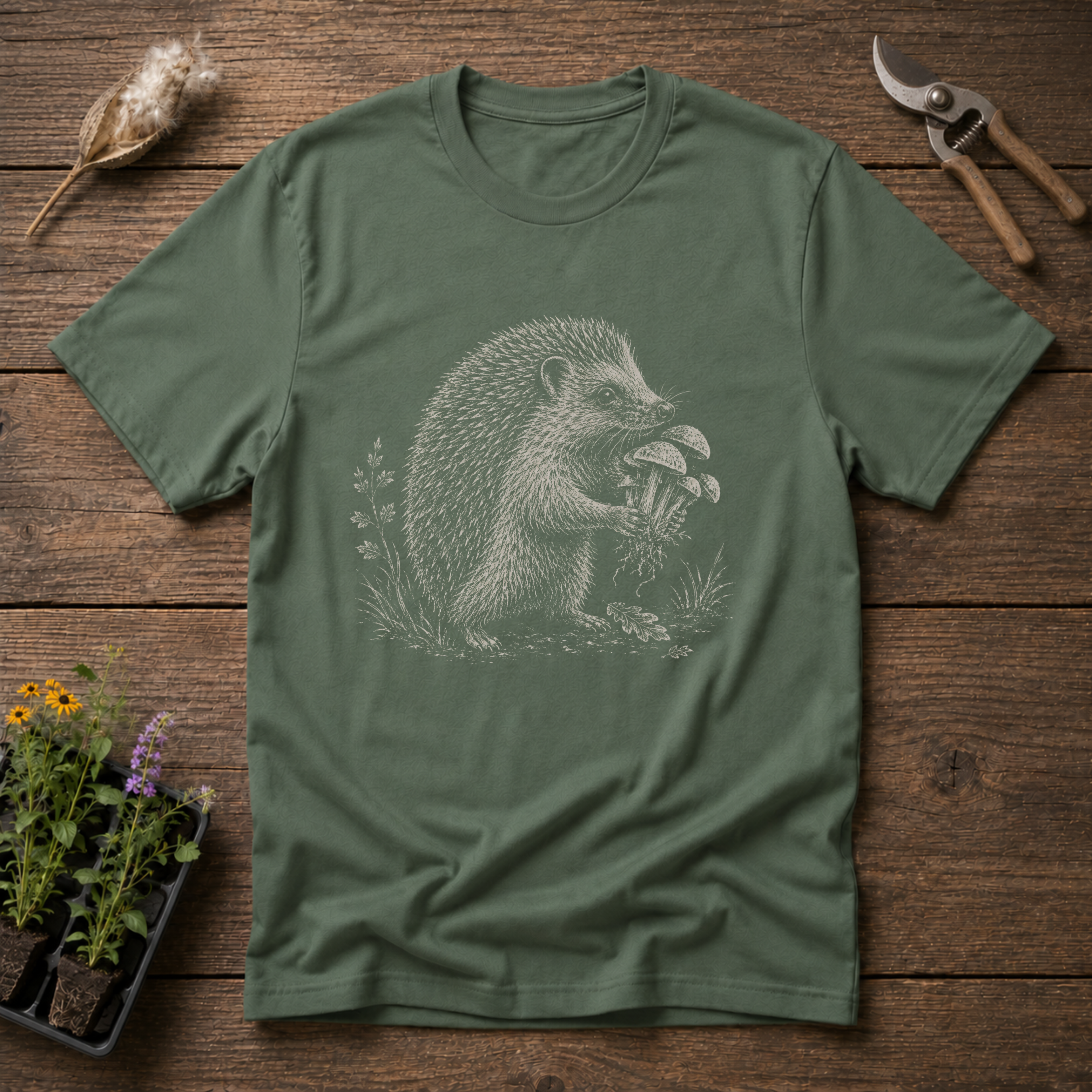 Little Mushroom Hunter T-Shirt