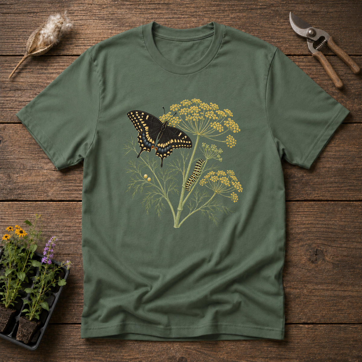 Black Swallowtail Fennel T-Shirt