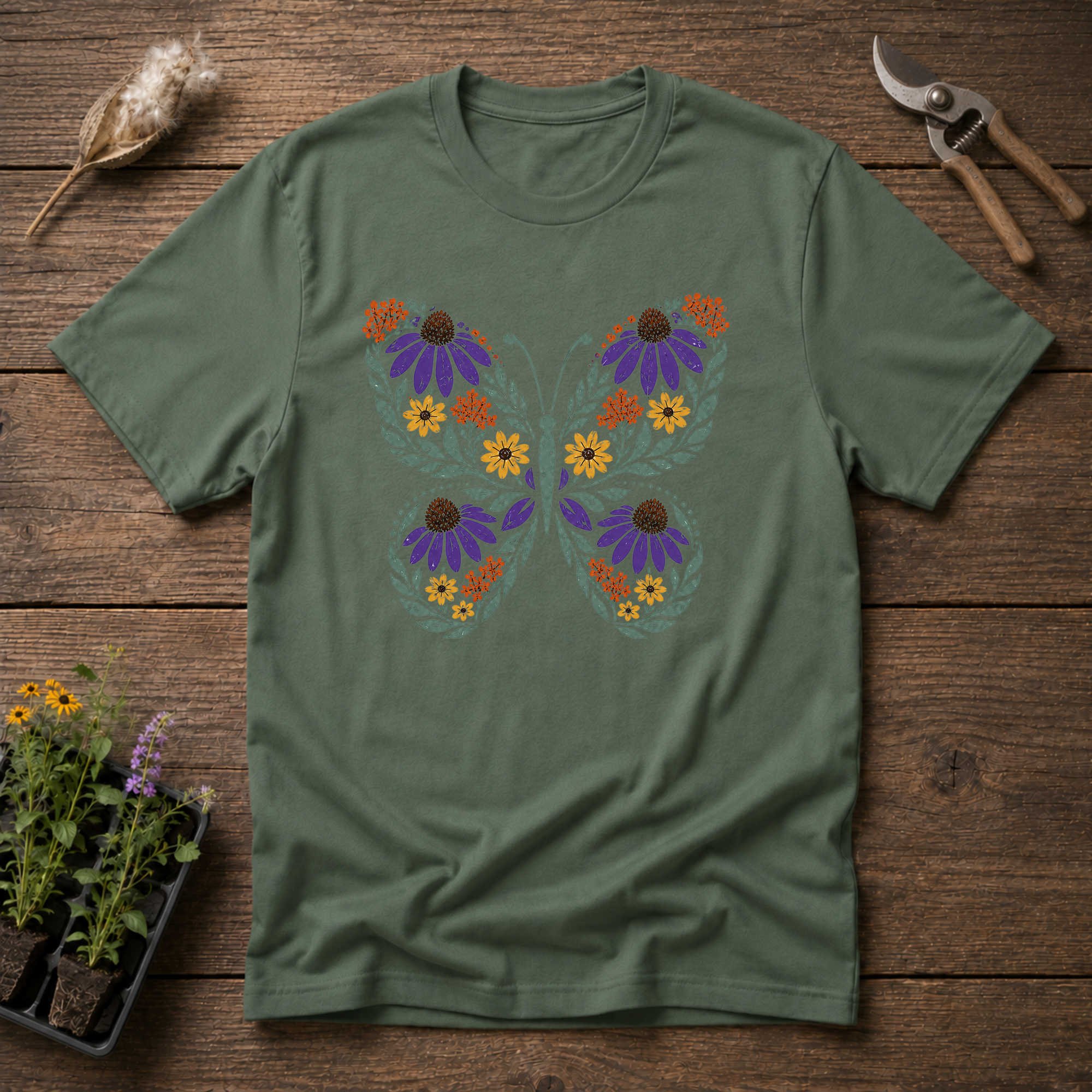 Butterfly Wildflowers T-Shirt