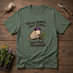Heroes Plant Milkweed T-Shirt in Military Green