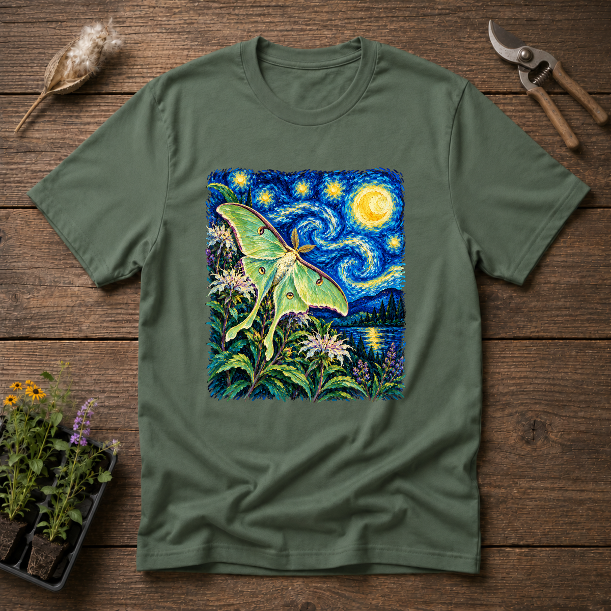 Luna Moth Moon T-Shirt