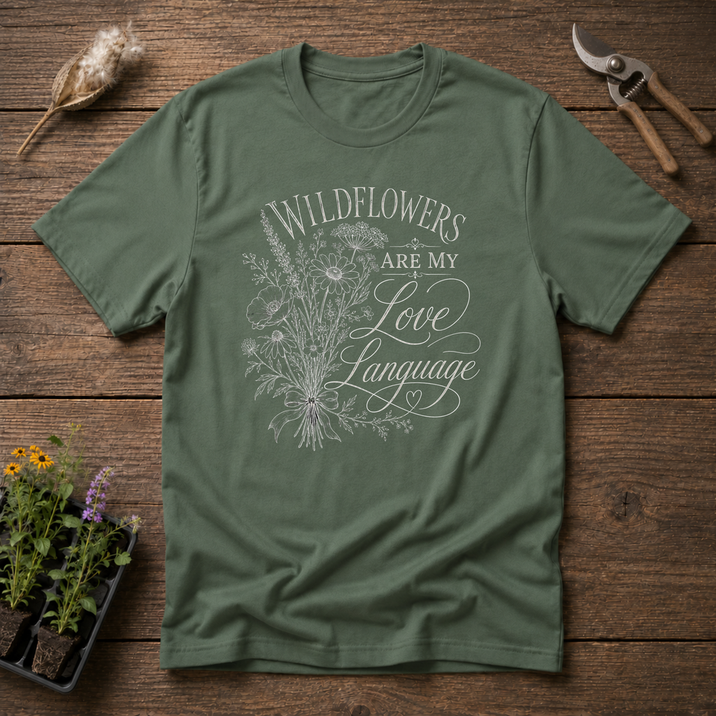 Wildflowers Are My Love Language T-Shirt