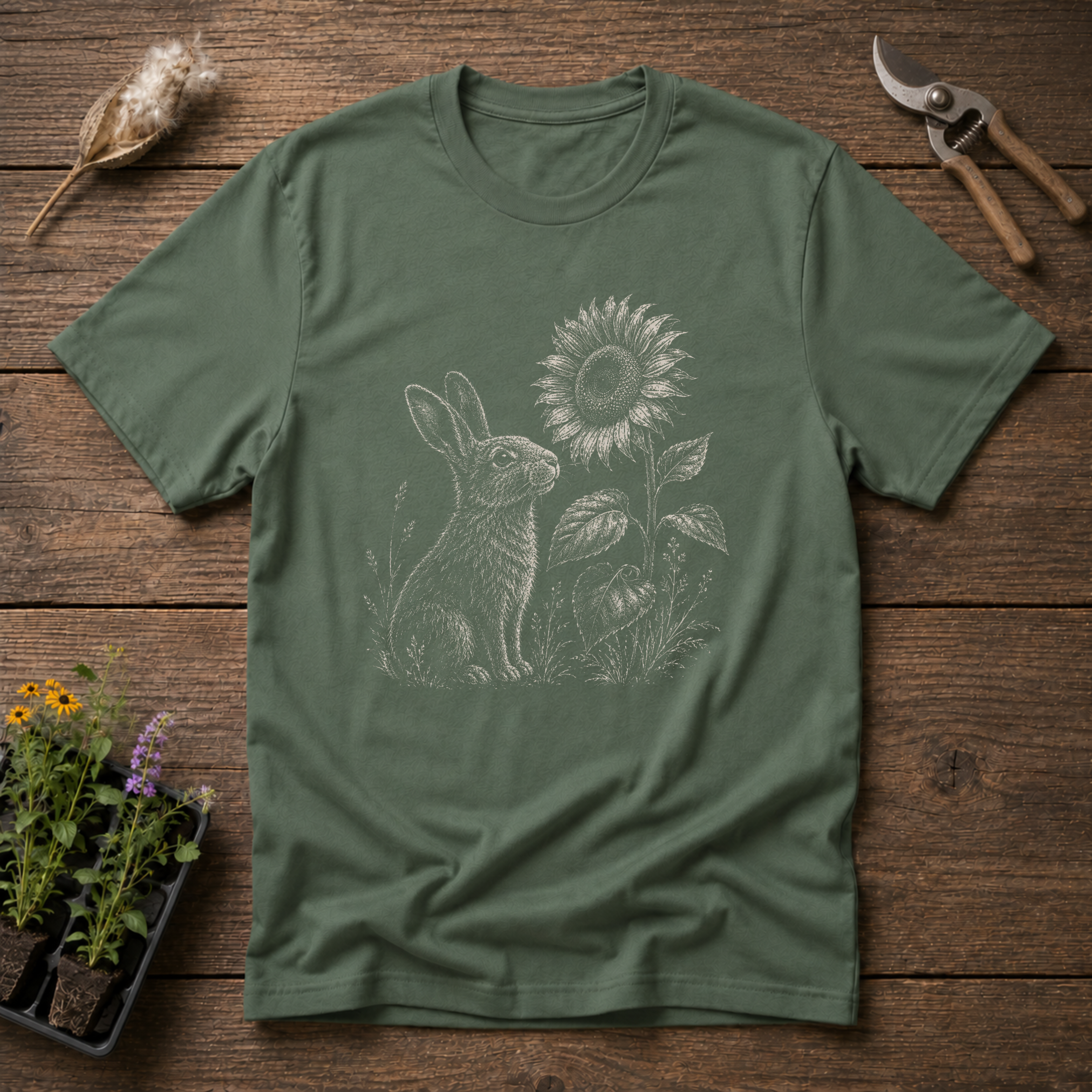 Bunny & Sunflower T-Shirt
